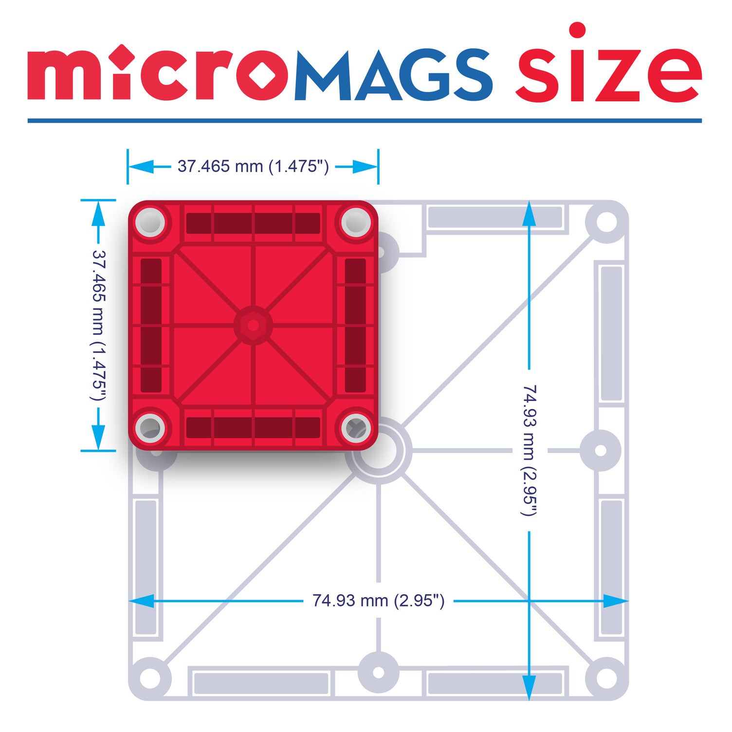 microMAGS LEARN Letters? 56 Piece Set - Image 7